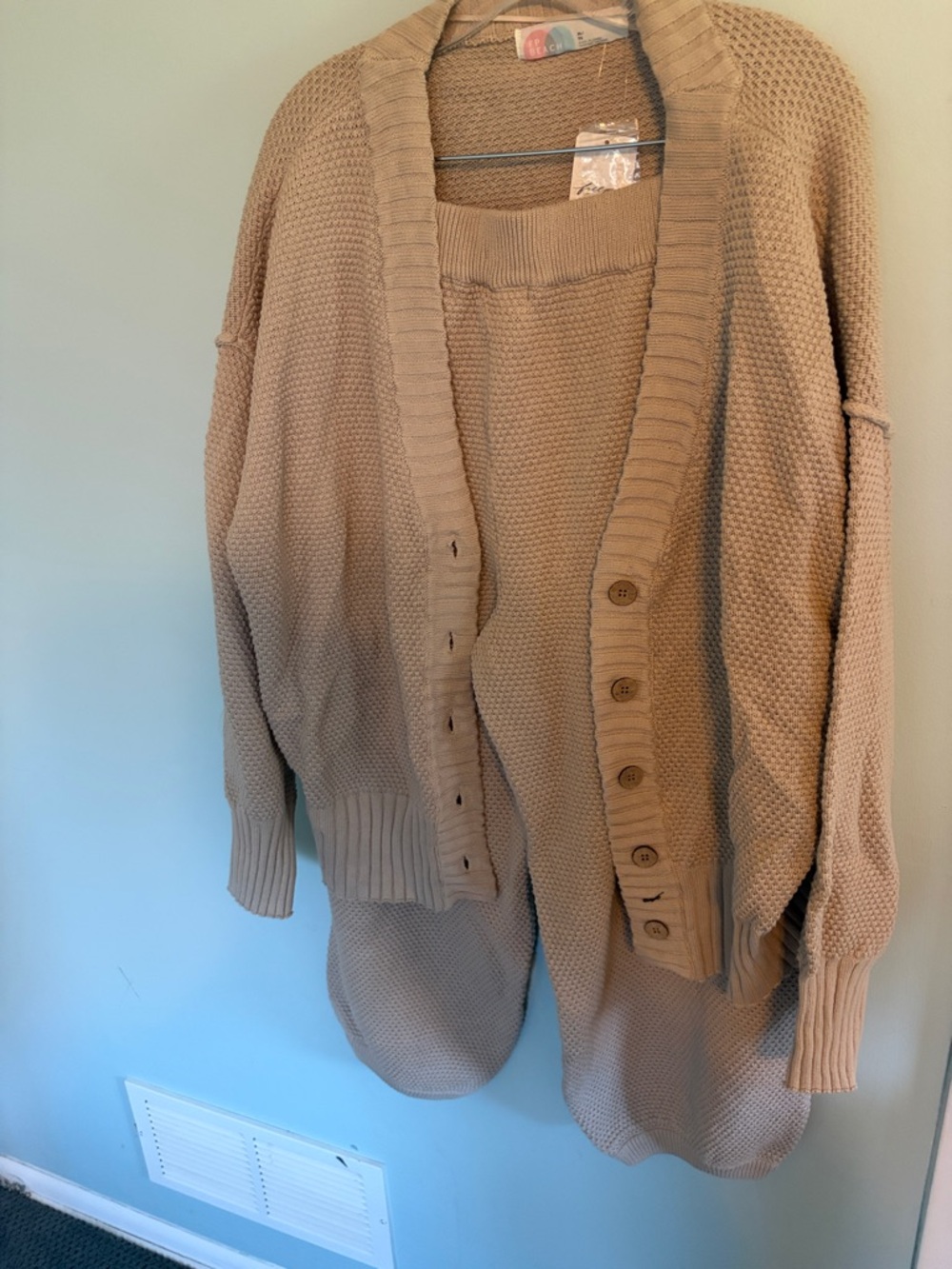 Free People Beach cardi and jogger pants set.  NWT